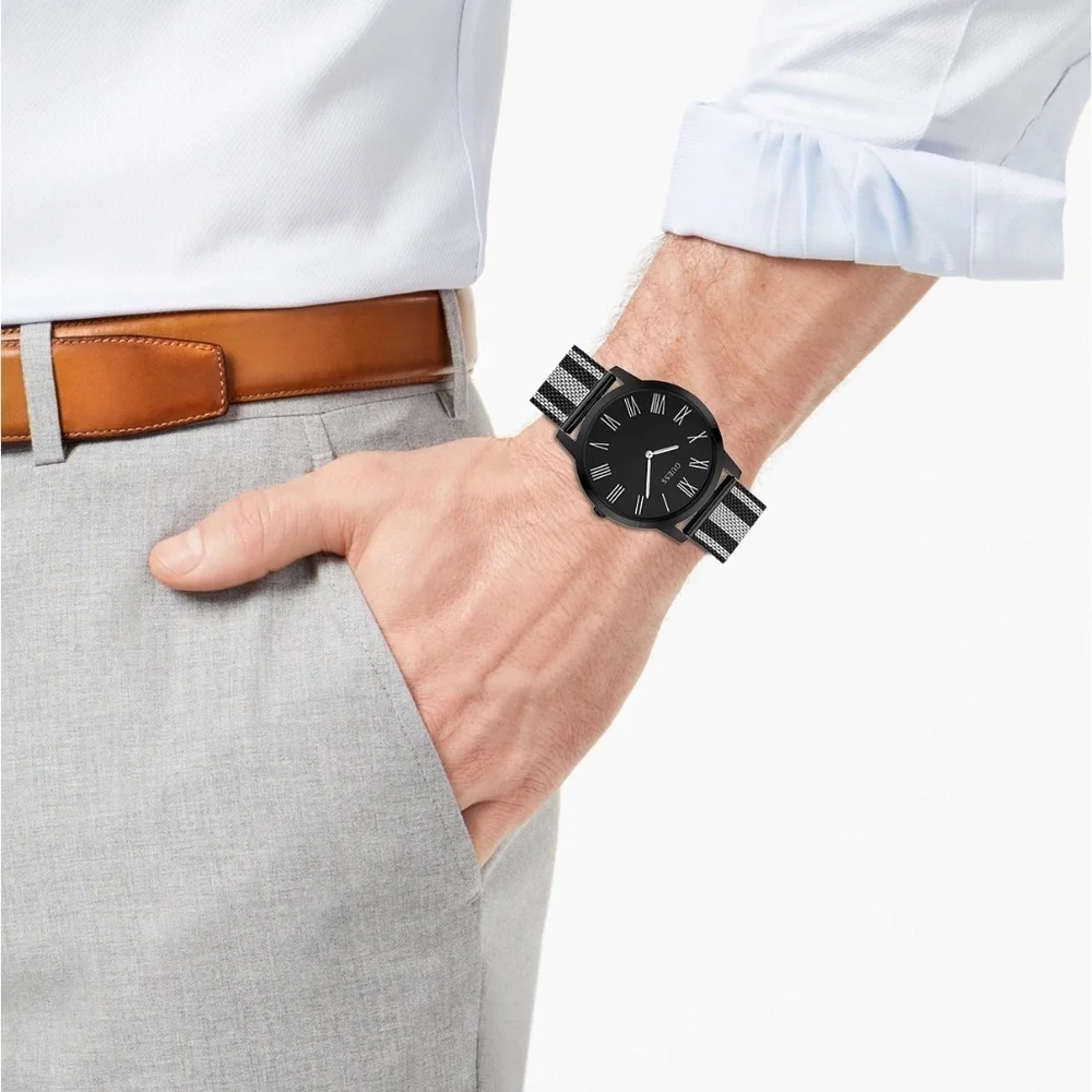 GUESS Two-Tone Stainless Steel Mesh Bracelet Watch